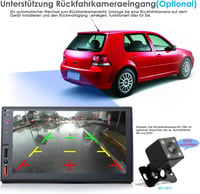 iFreGo 7" 2 DIN Autórádió Apple CarPlay és Android Támogatással - Bluetooth 5.1, Érintőképernyő, 7 Színű Háttérvilágítás, Telefon Csatlakozá 5