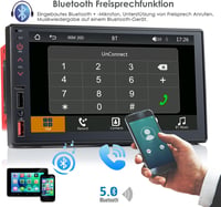 iFreGo 7" 2 DIN Autórádió Apple CarPlay és Android Támogatással - Bluetooth 5.1, Érintőképernyő, 7 Színű Háttérvilágítás, Telefon Csatlakozá 4