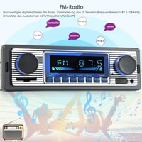 iFreGo Autórádió Bluetooth Kihangosítóval - 1 DIN, 7 Színű Háttérvilágítás, SD/TF/MP3/AUX, FM/AM, Gyorstöltés, 4x60W, Telefontartóval 6