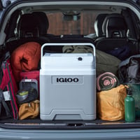 Igloo IE27 DC električni prijenosni hladnjak 26 litara, 12V mini hladnjak za automobil, plovilo i slobodno vrijeme, sivi 3