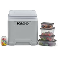 Igloo IE27 DC električni prijenosni hladnjak 26 litara, 12V mini hladnjak za automobil, plovilo i slobodno vrijeme, sivi 5