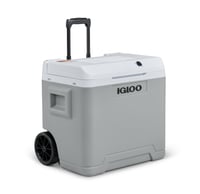 Elektrická chladiaca autochladnička Igloo IE42, 42 l, 12 V a 230 V, mini chladnička na kempovanie, dovolenku, do člna, s kolieskami a teleskopickou rukoväťou, režim Eco/Max 1