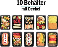 Dózy na jedlo Igluu Meal Prep 10 ks, 1 priehradka, 828 ml, so vzduchotesným vekom, bez obsahu BPA, vhodné do mikrovlnnej rúry a umývačky riadu 8