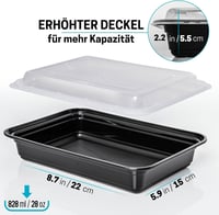 Dózy na jedlo Igluu Meal Prep 10 ks, 1 priehradka, 828 ml, so vzduchotesným vekom, bez obsahu BPA, vhodné do mikrovlnnej rúry a umývačky riadu 3