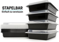 Dózy na jedlo Igluu Meal Prep 10 ks, 1 priehradka, 828 ml, so vzduchotesným vekom, bez obsahu BPA, vhodné do mikrovlnnej rúry a umývačky riadu 7