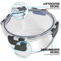 Recipient de sticlă pentru alimente Igluu Meal Prep, rotund (set de 3 bucăți) – 400/650/950 ml 3