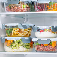 Recipient de sticlă pentru alimente Igluu Meal Prep, rotund (set de 3 bucăți) – 400/650/950 ml 2