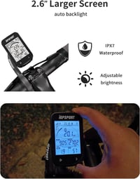 iGPSPORT BSC100S GPS kerékpárszámítógép 2,6" kijelzővel, ANT+ vezeték nélküli vízálló 3