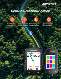iGPSPORT BSC200S bezdrôtový cyklopočítač, 2,4-palcový farebný displej, GPS navigácia, tachometer na bicykel, Bluetooth ANT+ 2