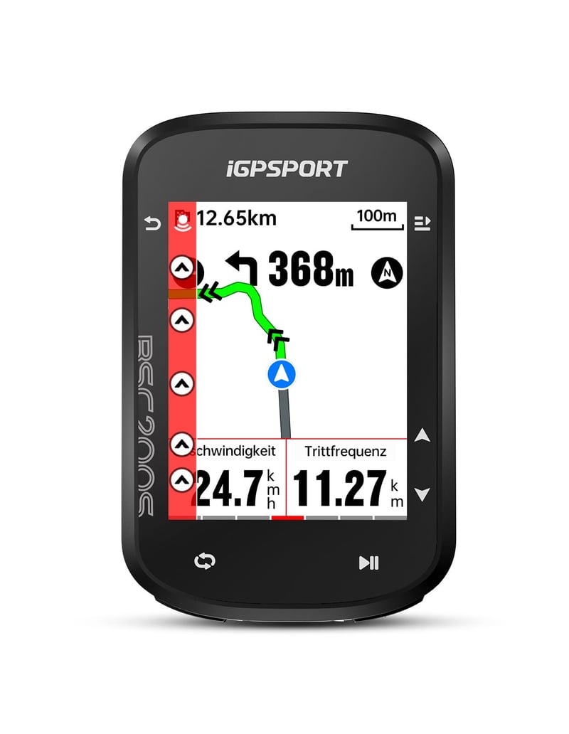 iGPSPORT BSC200S bezdrôtový cyklopočítač, 2,4-palcový farebný displej, GPS navigácia, tachometer na bicykel, Bluetooth ANT+