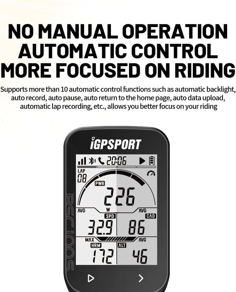 iGPSPORT GPS Kerékpár Számítógép ANT+ Pulzus Sebesség Kadencia Szenzor