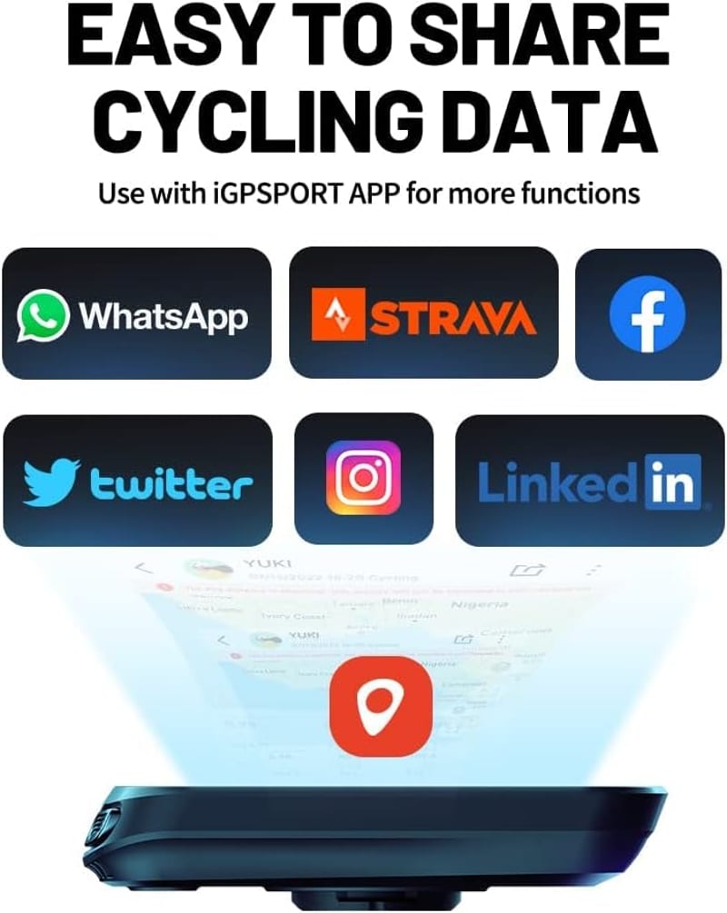 iGPSPORT GPS Kerékpár Számítógép ANT+ Pulzus Sebesség Kadencia Szenzor