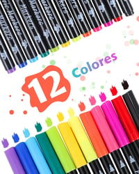 ihaspoko Textilfilc 12 szín, mosható textilmarker pólóhoz, farmérhoz, kalaphoz, táskához, cipőhöz 2