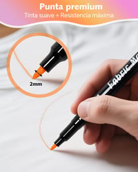 ihaspoko Textilfilc 12 szín, mosható textilmarker pólóhoz, farmérhoz, kalaphoz, táskához, cipőhöz 3