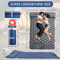 IHeat Önfelfújó Camping Matrac Párnával, Vízálló Ultralight Hálómatrac 6