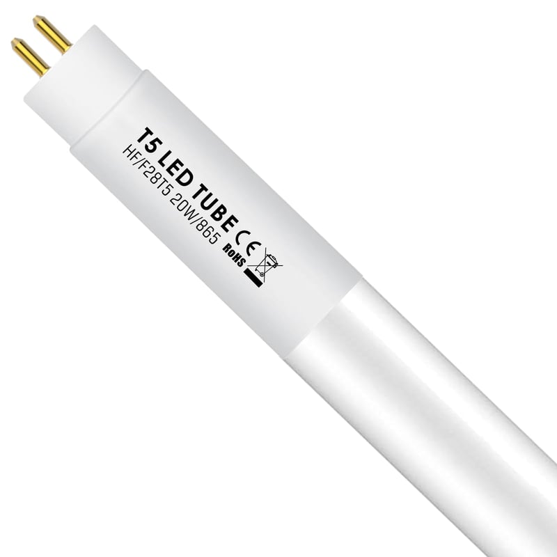 Tub LED IHYCTV T5 114,9 cm G5 20W 2760lm Lumină naturală 6500K Compatibil EVG/KVG pentru tub fluorescent 54W Sticlă mată Nereglabil 300° 50000h 1 buc