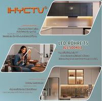 Tub LED IHYCTV T5 114,9 cm G5 20W 2760lm Lumină naturală 6500K Compatibil EVG/KVG pentru tub fluorescent 54W Sticlă mată Nereglabil 300° 50000h 1 buc 4