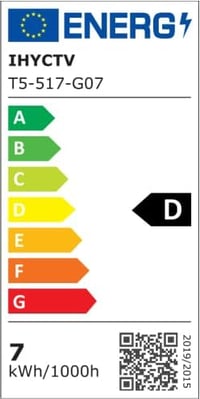 IHYCTV LED T5 Fénycső 517mm 7W Nappali Fehér 6500K G5 Foglalat Energiatakarékos 9