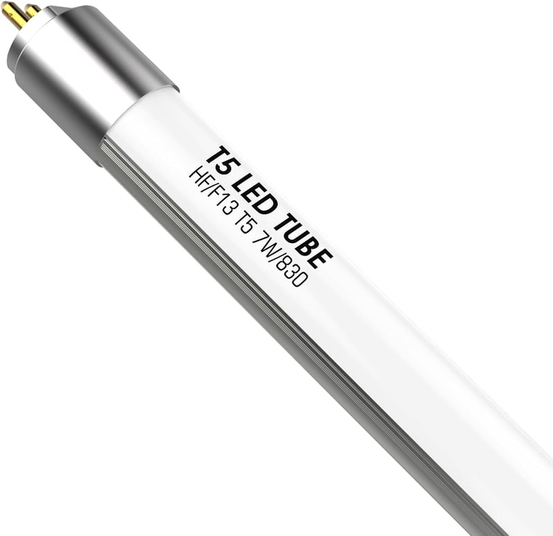 IHYCTV T5 LED Fénycső 517mm 7W Meleg Fehér 3000K G5 Foglalat Energiatakarékos