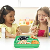 IJIAMY Bento Box Gyerek Uzsonnás Doboz Rekeszekkel, Szivárgásmentes Ebéddoboz Fiúknak és Lányoknak, Iskolai Ételhordó 5