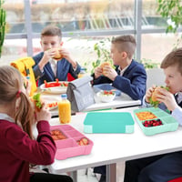 IJIAMY Bento kutija za djecu s pretincima, nepropusna kutija za užinu za djevojčice i dječake, kutija za grickalice za školu, vrtić i izlete 6