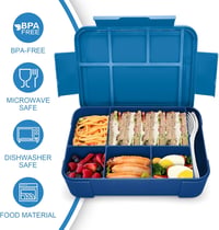IJIAMY Gyerek Uzsonnás Doboz Rekeszekkel, Szivárgatásmentes Bento Box Lányoknak és Fiúknak 7