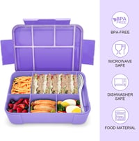 IJIAMY Gyerek Uzsonnás Doboz Rekeszekkel, Szívódó Fedeles Bento Box Lányoknak és Fiúknak 7