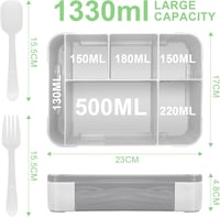 IJIAMY Gyerek Uzsonnás Doboz Rekeszekkel, Szívódó Fedeles Bento Box Lányoknak Fiúknak 3