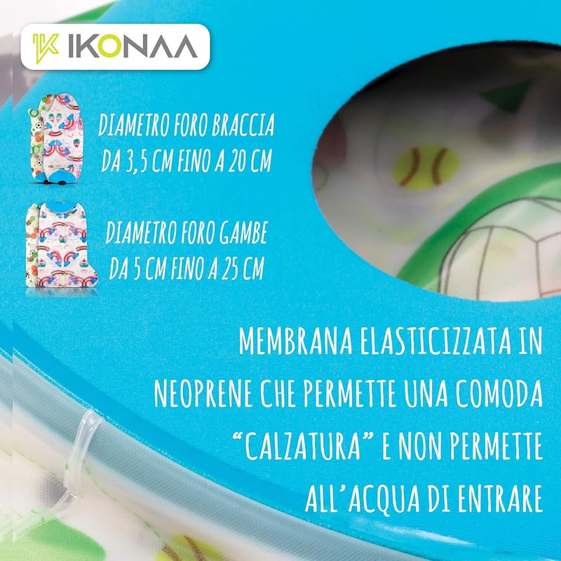 IKONAA Vízálló Karprotektív Unicornos Fürdőzéshez Gyerekeknek