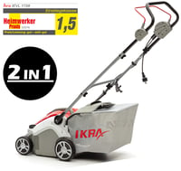 Elektrický vertikutátor IKRA IEVL 1738 – 1700 W, pracovná šírka 38 cm, nastaviteľná pracovná hĺbka, 50 l zberný kôš 2
