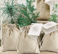 ilauke 30 db Juta Ajándéktasak 13x18 cm Zsinórral Ékszer Esküvő Karácsony 5
