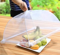 ilauke Sieťky na ochranu potravín, 5 ks, 43x43 cm, skladacie pop-up sieťky proti hmyzu na jedlo, koláče, ovocie, vhodné na piknik a grilovanie, opakovane použiteľné 7