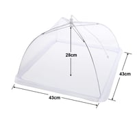 ilauke Sieťky na ochranu potravín, 5 ks, 43x43 cm, skladacie pop-up sieťky proti hmyzu na jedlo, koláče, ovocie, vhodné na piknik a grilovanie, opakovane použiteľné 2