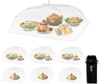 ilauke XXL Ételhuzat Szett 7 Darab, Összecsukható Légyfogó Takaró Piknikhez és Grillezéshez - 7 Pieces, 3 Sizes 1