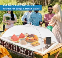 ilauke XXL Ételhuzat Szett 7 Darab, Összecsukható Légyfogó Takaró Piknikhez és Grillezéshez - 7 Pieces, 3 Sizes 2