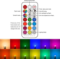 iLC E14 LED Izzó 5W RGBW Színváltós Távirányítóval, Meleg Fehér 2700K, Dimmerelhető Dekorációs Világítás, 4 Darabos Csomag 3