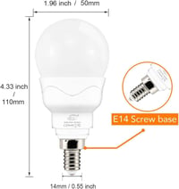 iLC E14 LED Izzó 5W RGBW Színváltós Távirányítóval, Meleg Fehér 2700K, Dimmerelhető Dekorációs Világítás, 4 Darabos Csomag 9