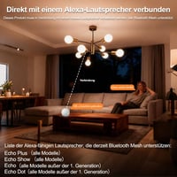 iLC G80 Okos LED Izzó E27 6W Alexa Kompatibilis Szabályozható Színhőmérséklet 2700K-6000K Nappali Szoba 4 Darabos Csomag 3