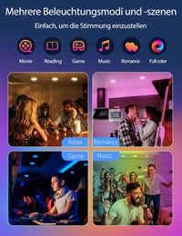 iLC LED Beépíthető Spotlámpa 8W RGBW Színváltós Applikációs Vezérléssel, 3 Hüvelykes Kerek Mennyezeti Spot IP44, Meleg Fehér 2700K, Konyha N 4