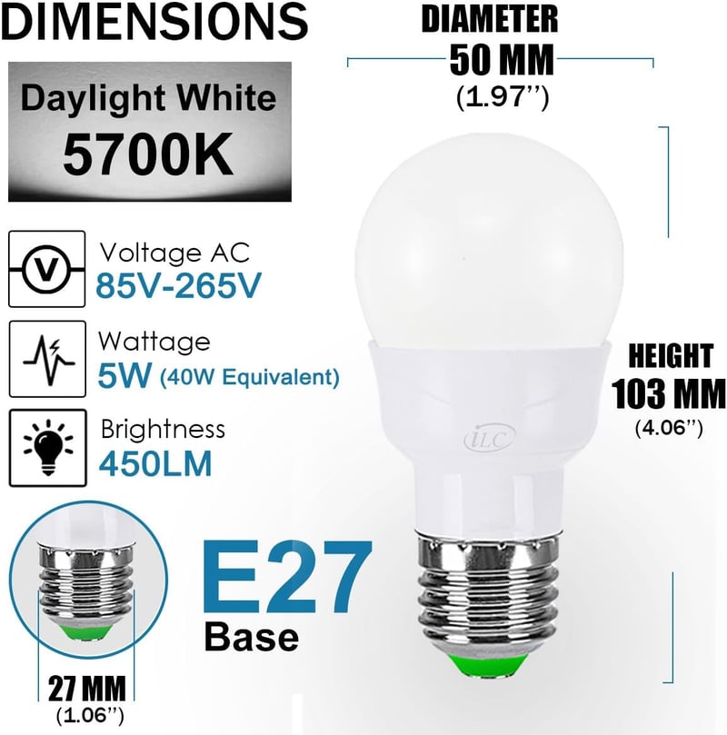 iLC LED Izzó Távirányítóval - Színváltós Dekoratív Világítás, 4 db Izzó + 2 Távirányító, Hangulatvilágítás Otthonra