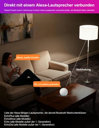 iLC LED Okos Izzó E27 Alexa Kompatibilis, Intelligens Világítás RGB Színváltós + Hideg Fehér 6000K, 2 Darabos Csomag 2