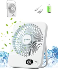 ILLUMYN Hordozható Asztali Ventilátor USB Töltéses Csendes Összecsukható 1