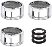 ILLUVA M24 Csapszűrő Szett - 3 db Rozsdamentes Acél Perlátor Vízszűrővel, Csapra Szerelhető Vízkeverő Fúvóka (24 mm Külső Menet) 1
