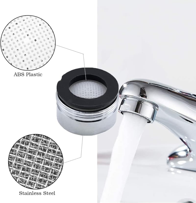 ILLUVA M28 Csapszűrő Készlet - 3 db Rozsdamentes Acél Perlátor Vízszűrő Keverőfej Csaptelephez, 28 mm-es Külső Menettel