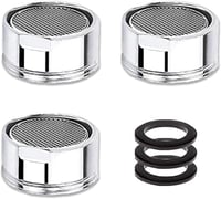 ILLUVA M28 Csapszűrő Készlet - 3 db Rozsdamentes Acél Perlátor Vízszűrő Keverőfej Csaptelephez, 28 mm-es Külső Menettel 1