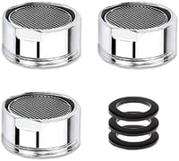 ILLUVA M28 Csapszűrő Készlet - 3 db Rozsdamentes Acél Perlátor Vízszűrő Keverőfej Csaptelephez, 28 mm-es Külső Menettel 2