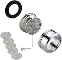 ILLUVA M28 Csapszűrő Készlet - 3 db Rozsdamentes Acél Perlátor Vízszűrő Keverőfej Csaptelephez, 28 mm-es Külső Menettel 5