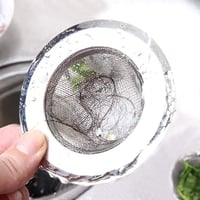ILLUVA Rozsdamentes Acél Lefolyószűrő Szett - 7,5 cm-es Hajfogó Zuhanyzóhoz és Mosogatóhoz, Modern Ezüst Konyhai Szűrő, 2 db 4