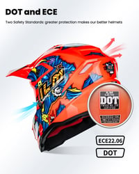 ILM Fullface MTB Motocross Sisak Gyerek Kerékpár Downhill Quad Enduro ECE22.06 3