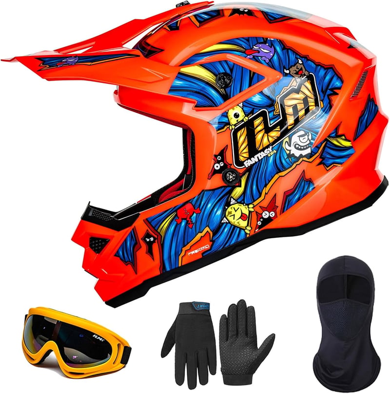 ILM Fullface MTB Motocross Sisak Gyerek Kerékpár Downhill Quad Enduro ECE22.06